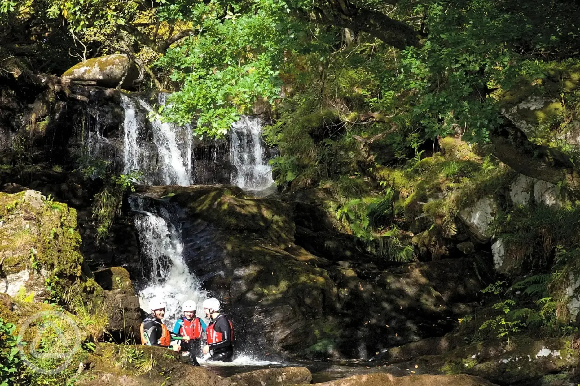Gorge walking on Loch Tay Gorge walking on Loch Tay