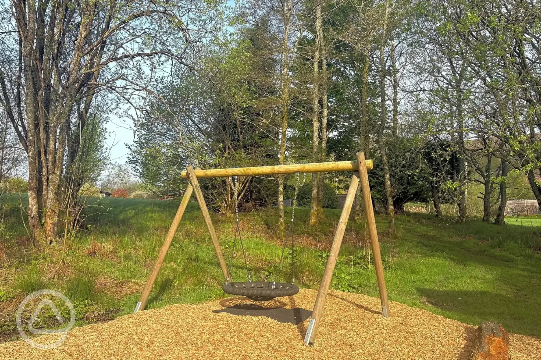 Children's play area swings Children's play area swings