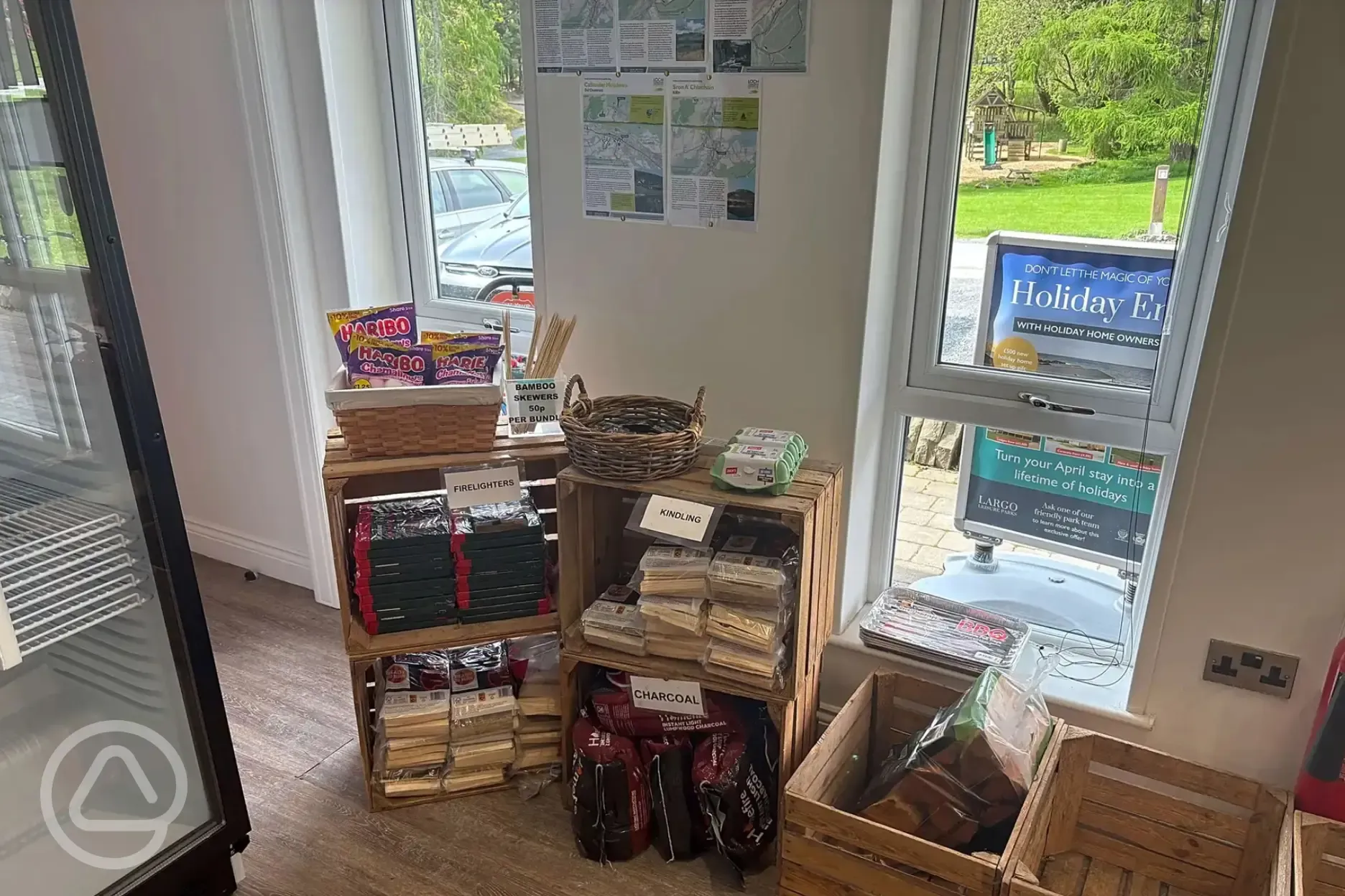 Onsite shop selling fire essentials Onsite shop selling fire essentials