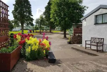 Shared facilities block with toilet and showers Shared facilities block with toilet and showers