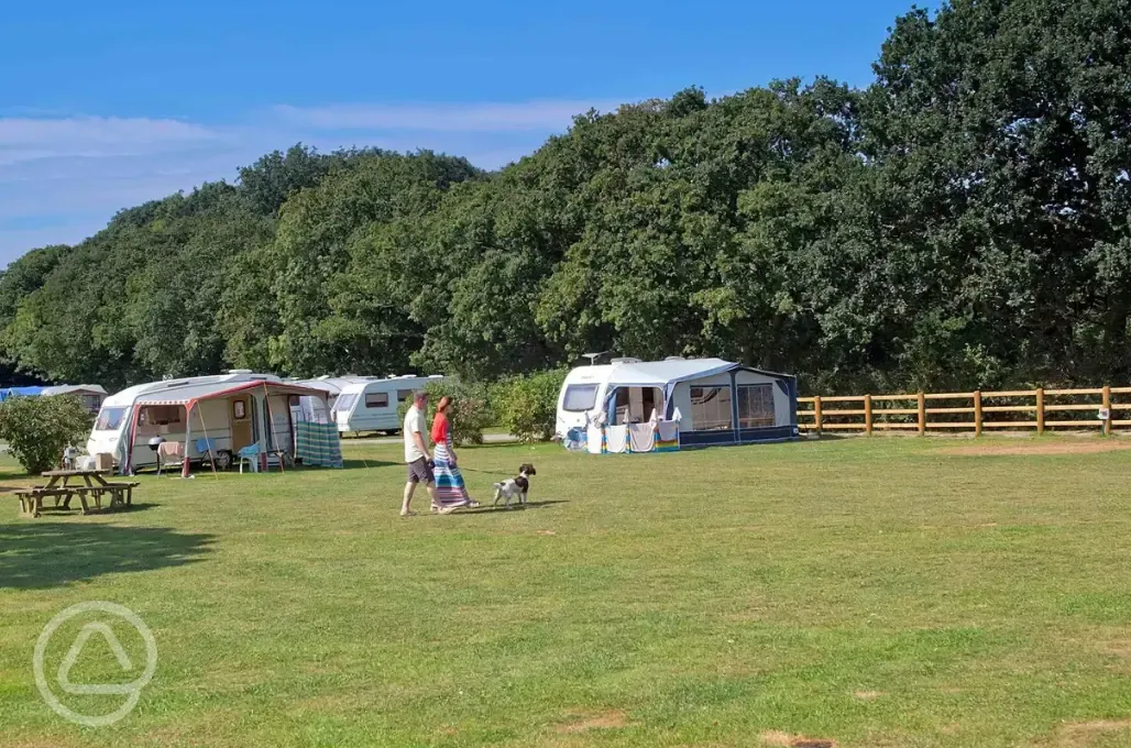 Fully serviced grass pitches