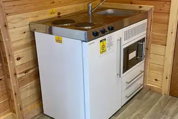 Orchard pods plus small kitchenette Orchard pods plus small kitchenette
