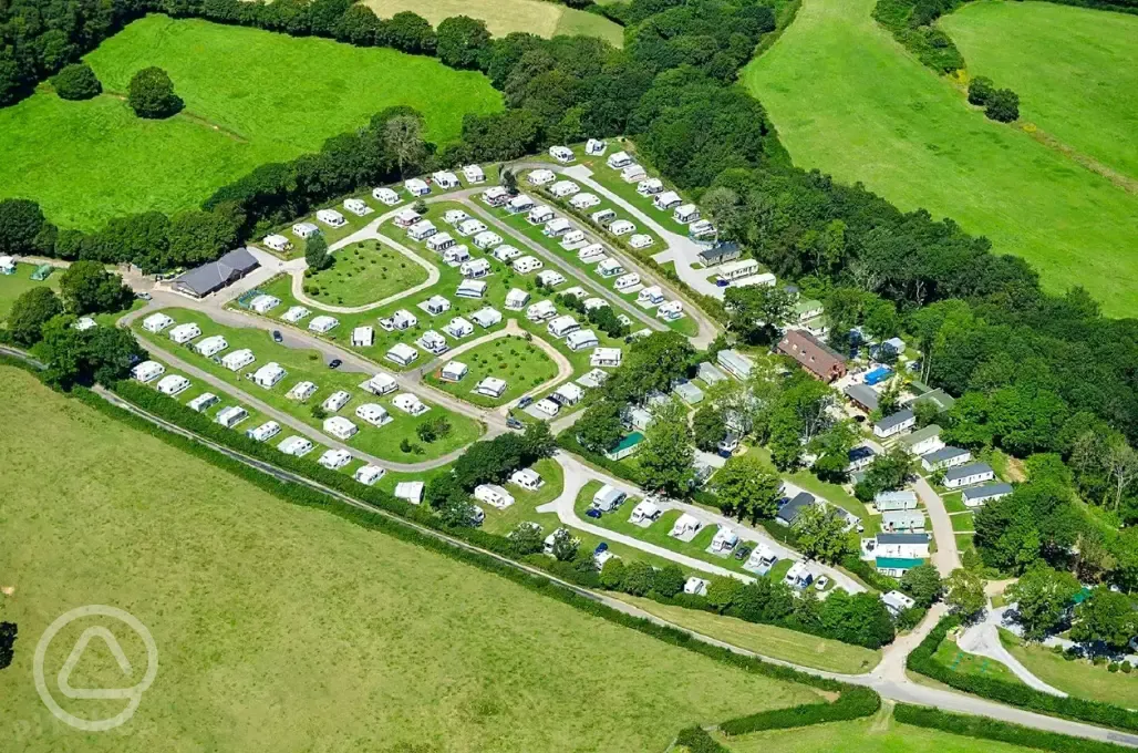 Aerial view of site