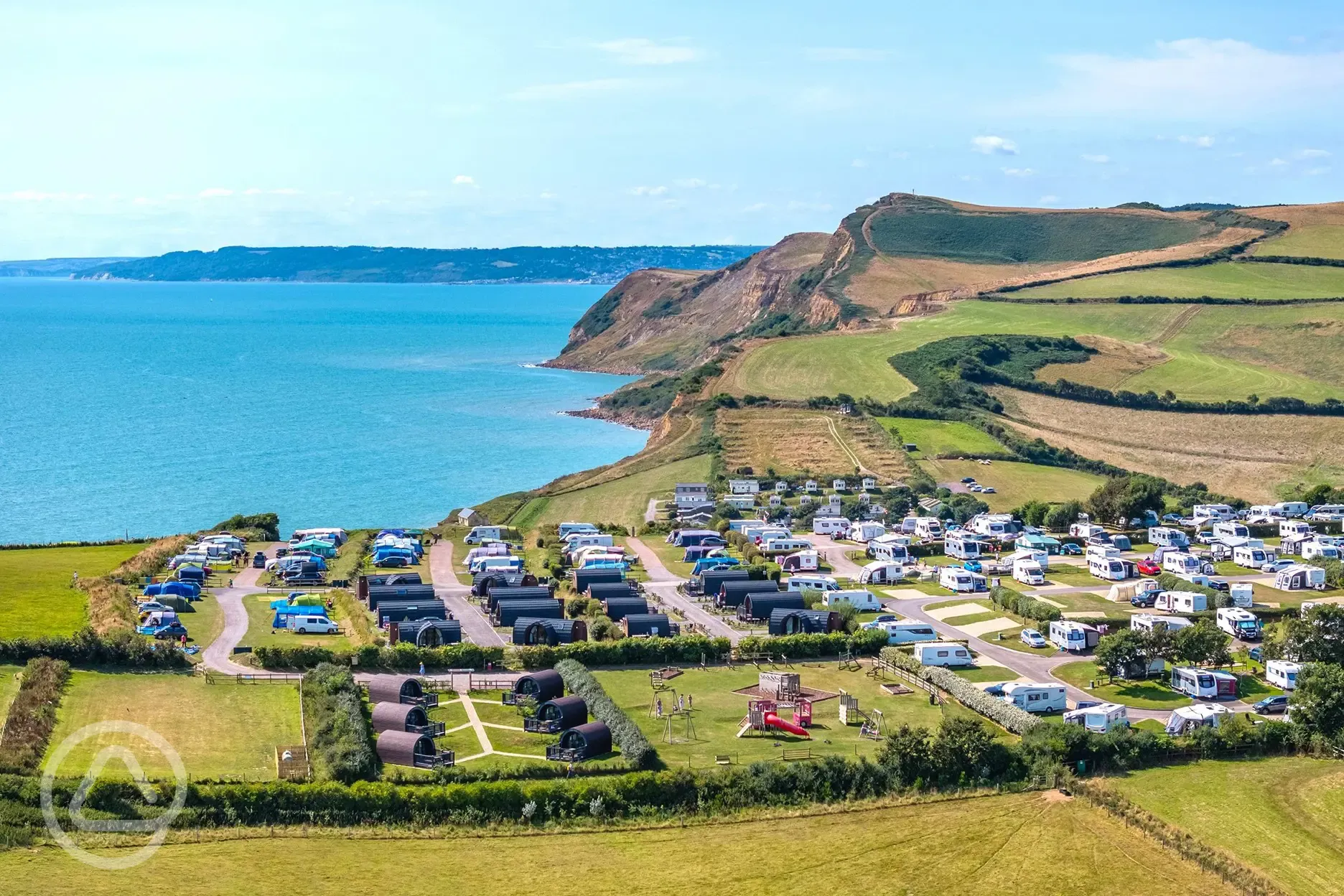 Aerial of the campsite