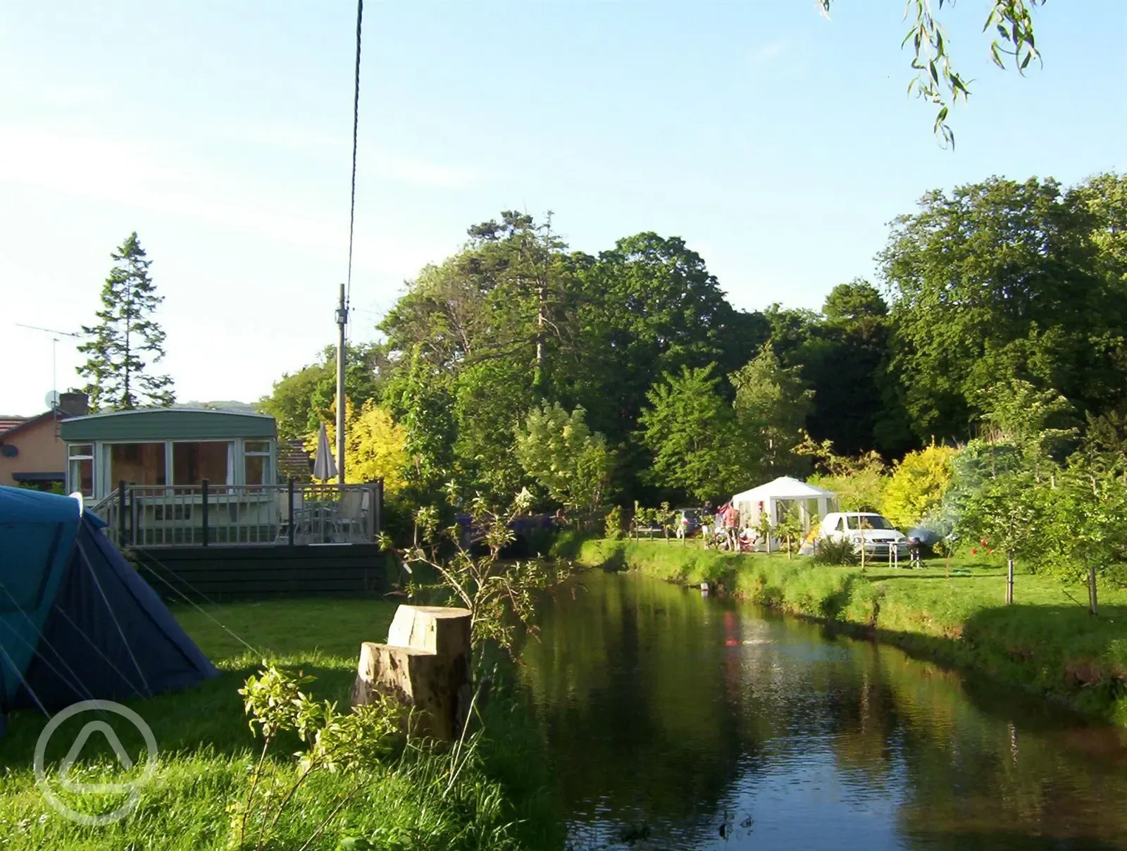 River Yeo through the site