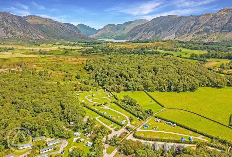 Campsite aerial