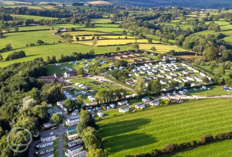 Aerial of the campsite