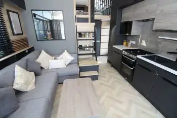 Ensuite Glamping Cabin interior Ensuite Glamping Cabin interior