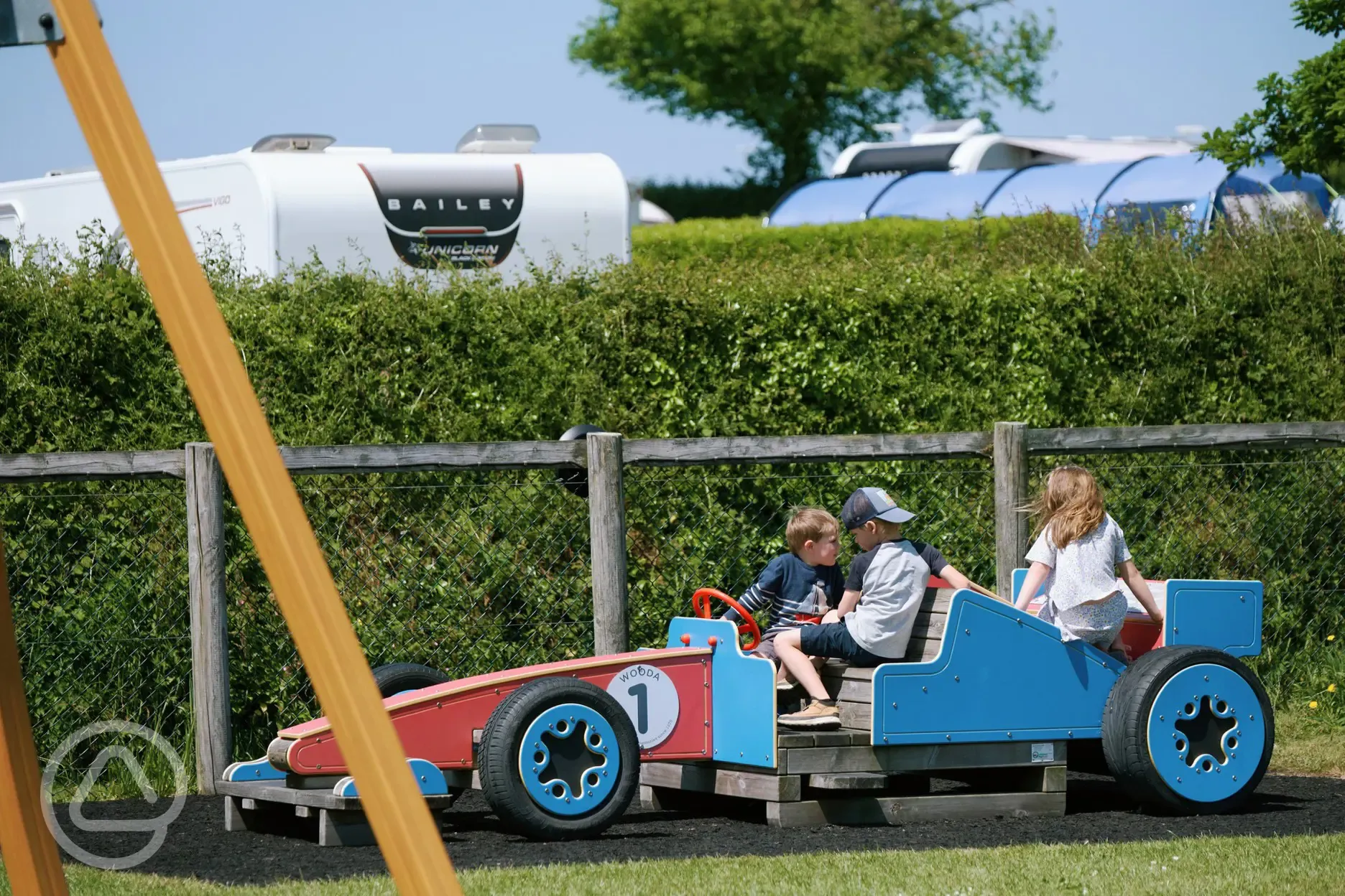 Go kart in the play area