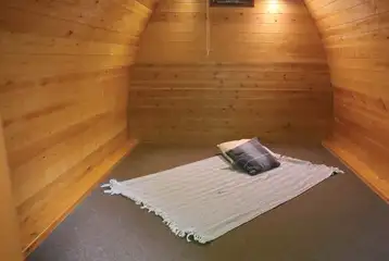 Camping pod interior