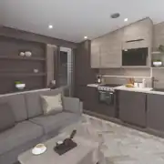 Forest glamping pod interior
