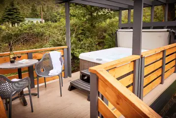 Forest glamping pod private hot tub Forest glamping pod private hot tub