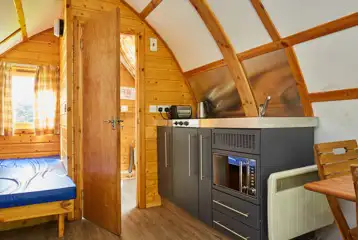 Ensuite glamping pod kitchen 