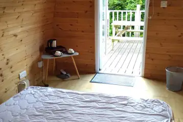 Camping pod interior Camping pod interior