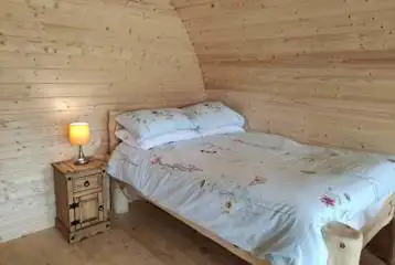 Family camping pod double bed Family camping pod double bed