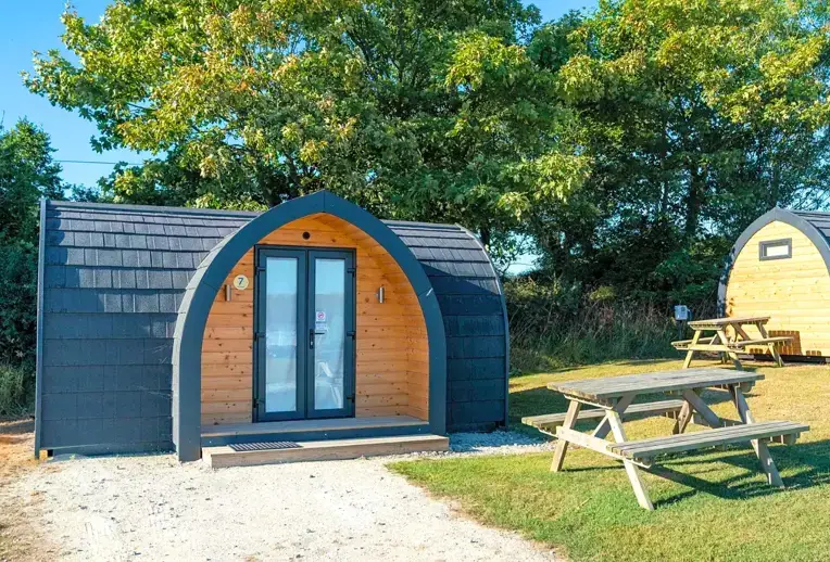 Camping pod (dog friendly) at Trevella Holiday Park