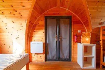 Camping pod interior