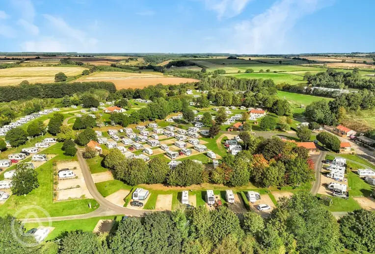 Aerial of the site