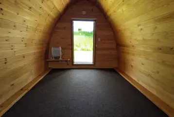 Camping pod interior