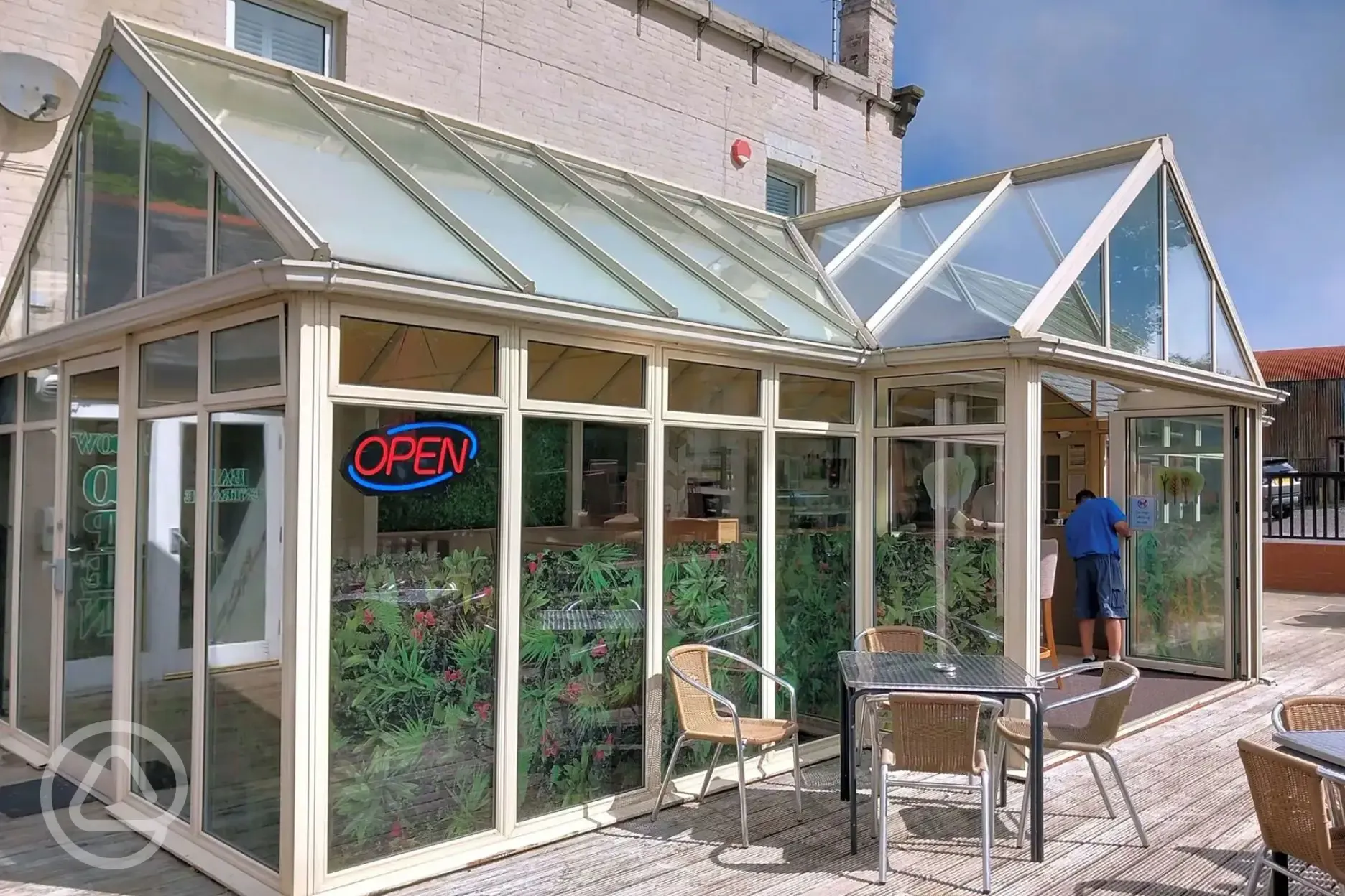 Outdoor seating area