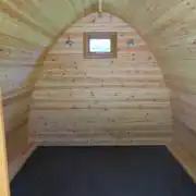 Camping pod interior