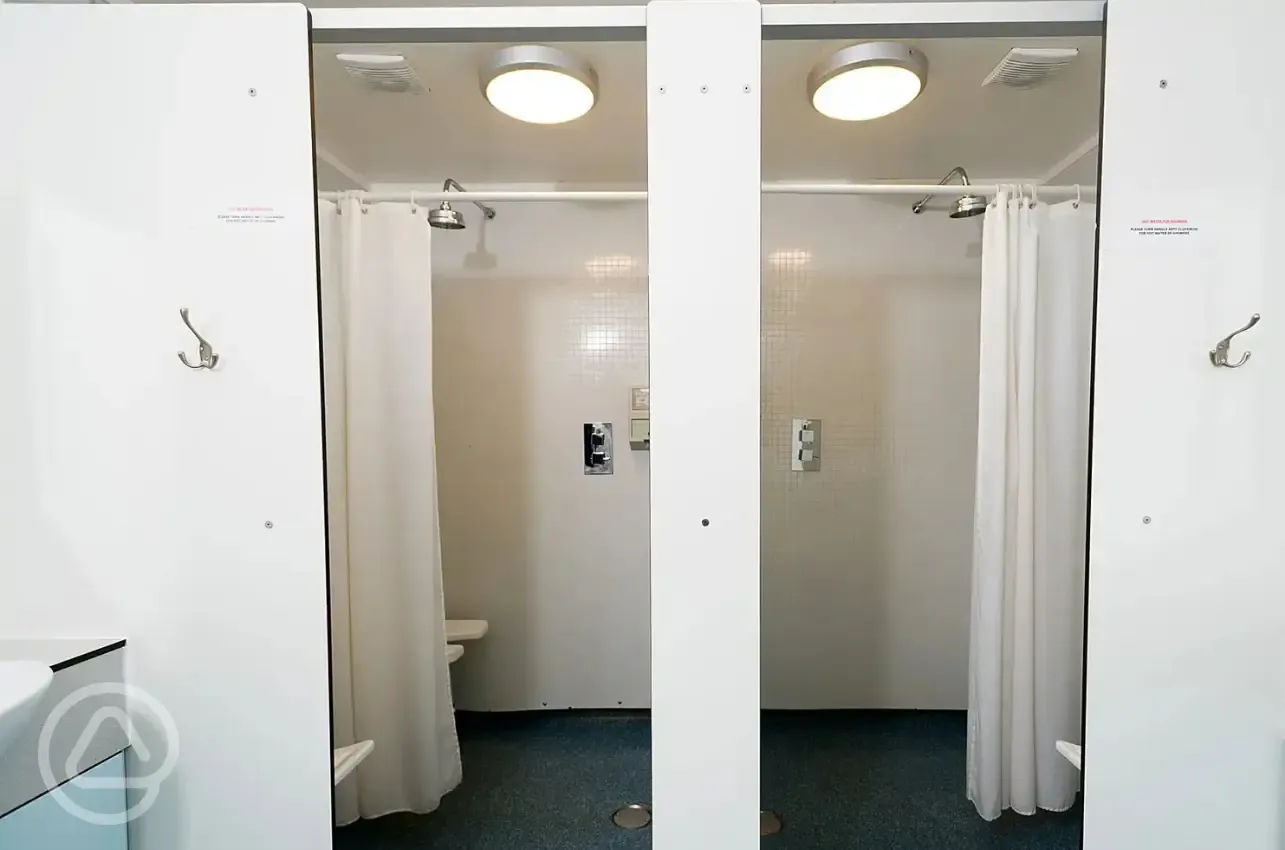 Touring facilities block - showers