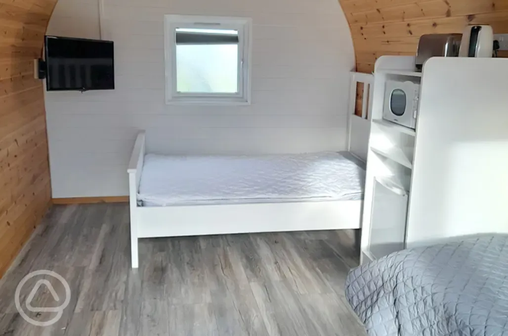 Camping pod interior - four person