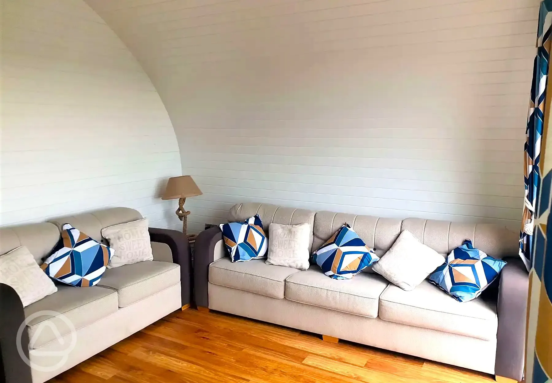 Gwel yr Bae large glamping pod interior (pet friendly)