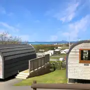 Glamping pods with sea views