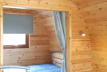 Glamping pod interior 