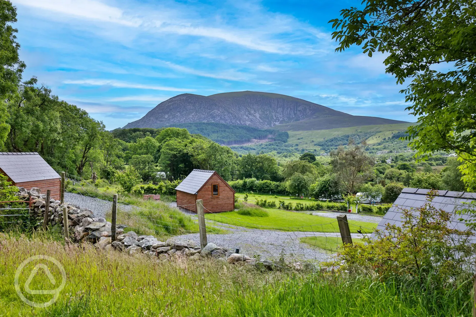 Pods and campsite views