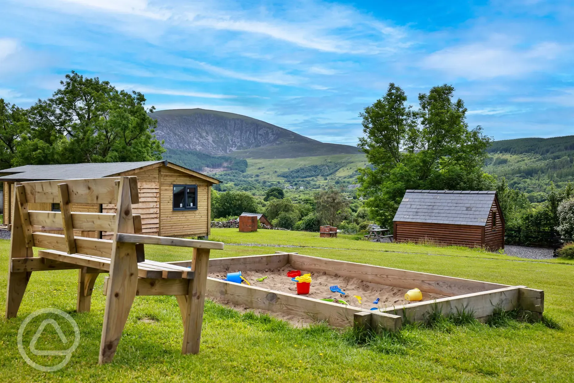 Sand pit for children