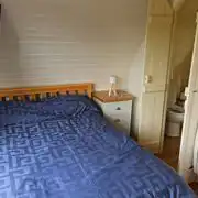 Glamping pod double bed