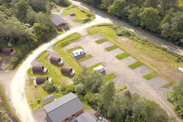 Aerial of the campsite