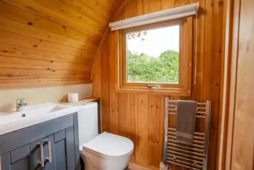 Deluxe Mega Pod shower room with a toilet Deluxe Mega Pod shower room with a toilet