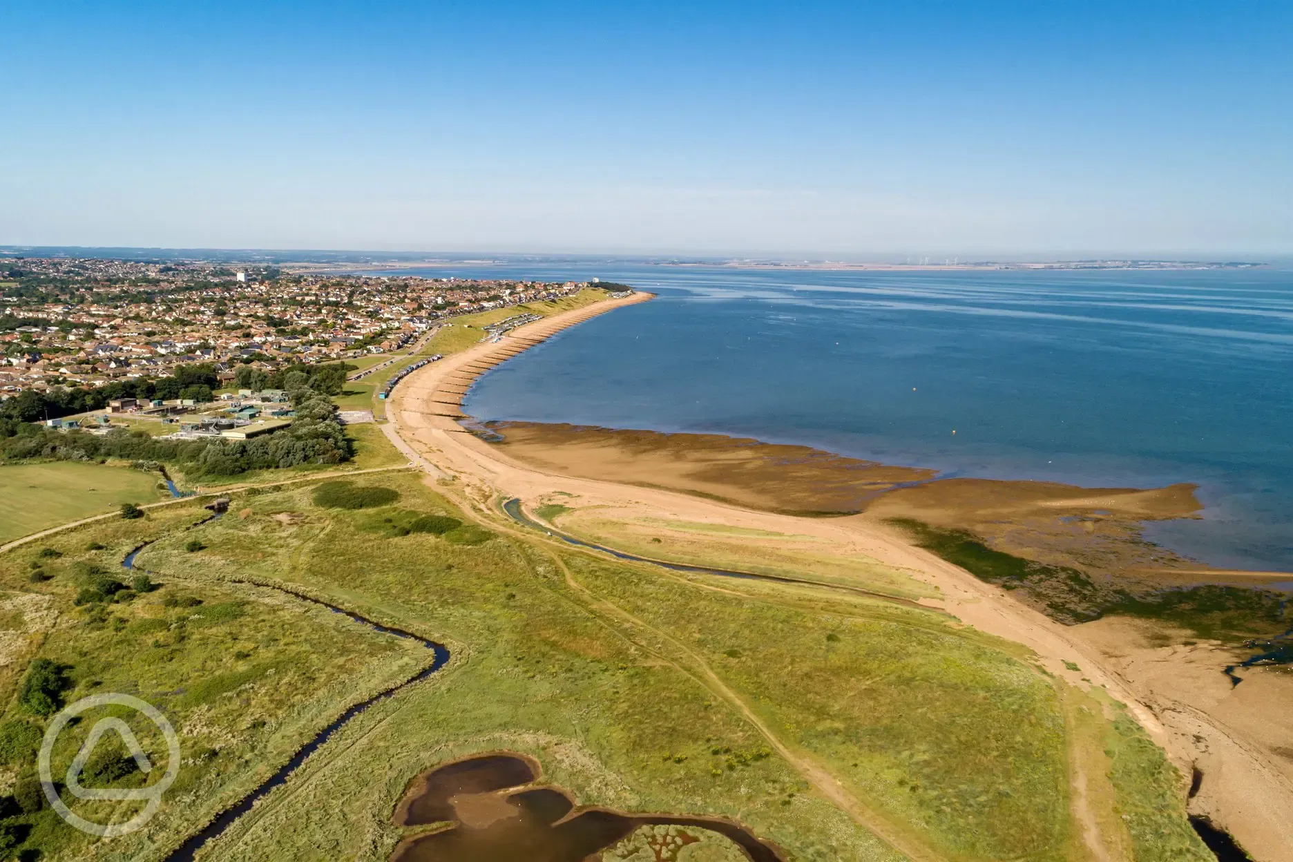 Aerial of the coastline