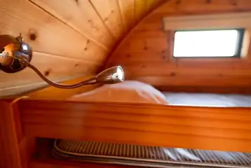 Camping pod interior Camping pod interior