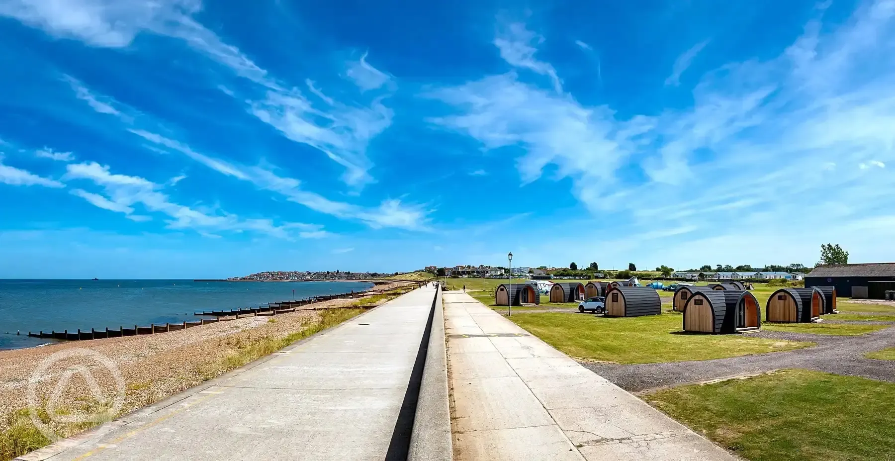 Camping pods with sea view