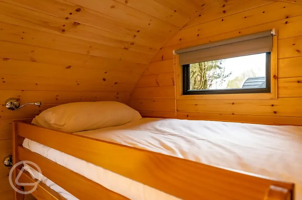 Camping pod interior