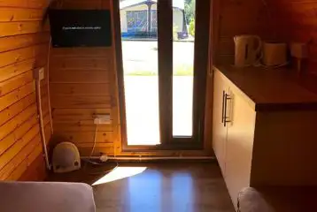 Camping pod interior Camping pod interior