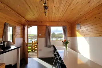 Hill View hut - seven person interior Hill View hut - seven person interior
