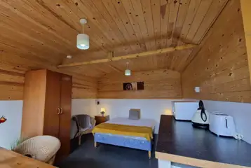 Hill View hut - two person interior Hill View hut - two person interior