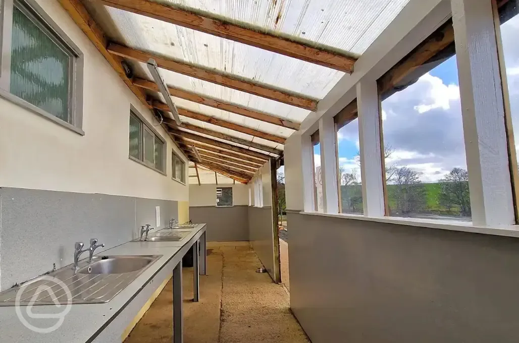 Washing up area