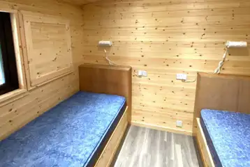 Pine/Ash lodge twin bedroom (bedding not included)