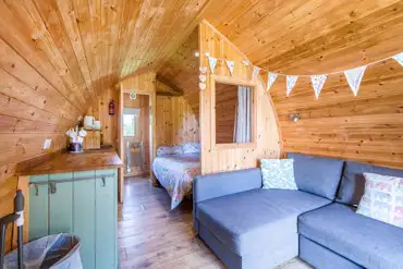 Ensuite lodge pod interior