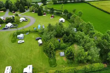 Aerial of the campsite