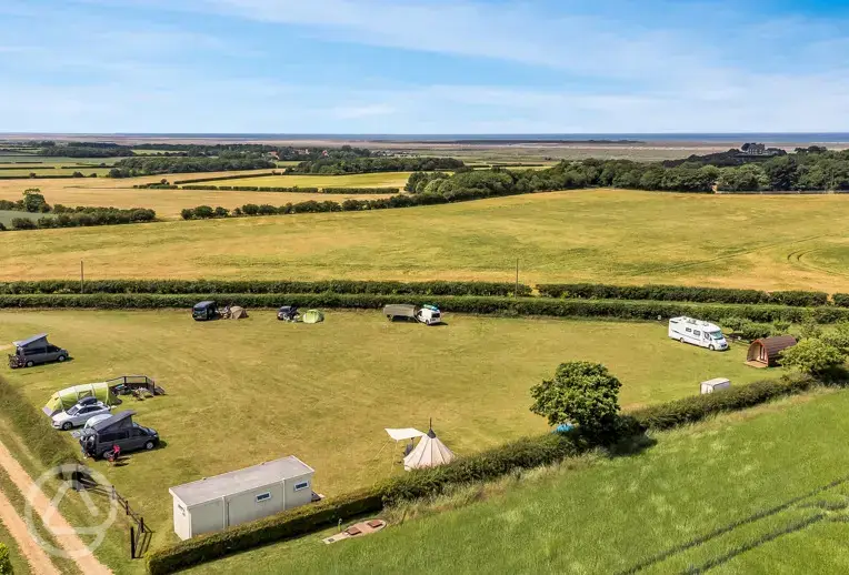 Campsite aerial