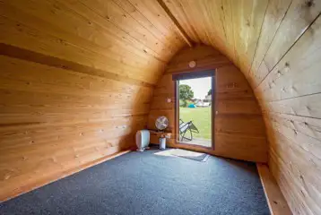 Camping pod interior