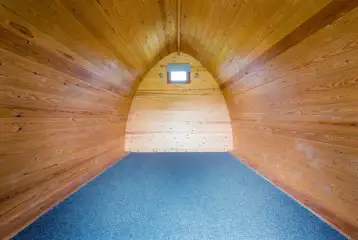 Camping pod interior