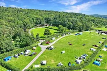 Aerial of the campsite